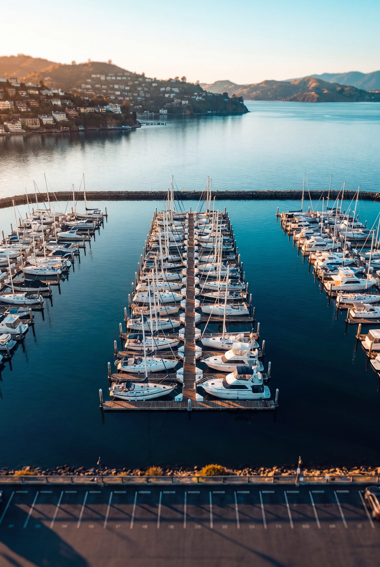 Schoonmaker Point Marina docks in Sausalito